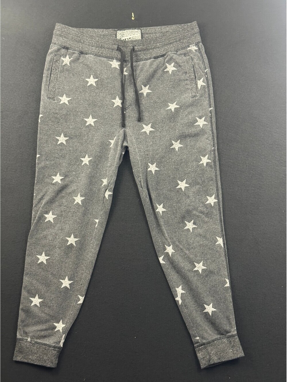 Vintage Brooklyn Clothing Trademark Star Print Gray Sweatpants Size Large